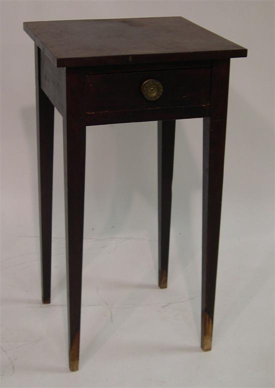 Mahogany single drawer stand 