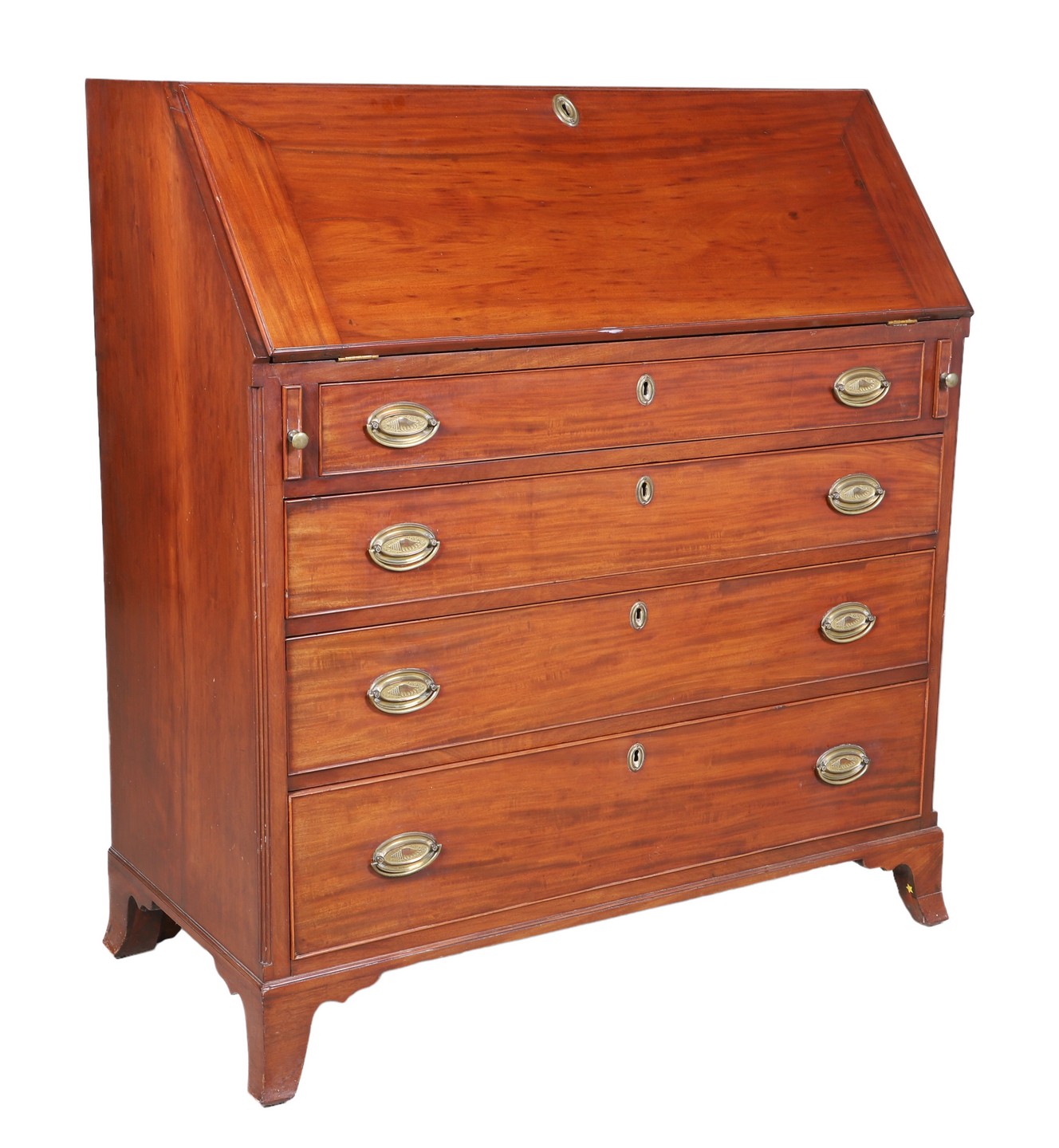 Mahogany slant front desk,