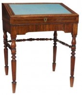 MAHOGANY SLANT-FRONT WRITING D