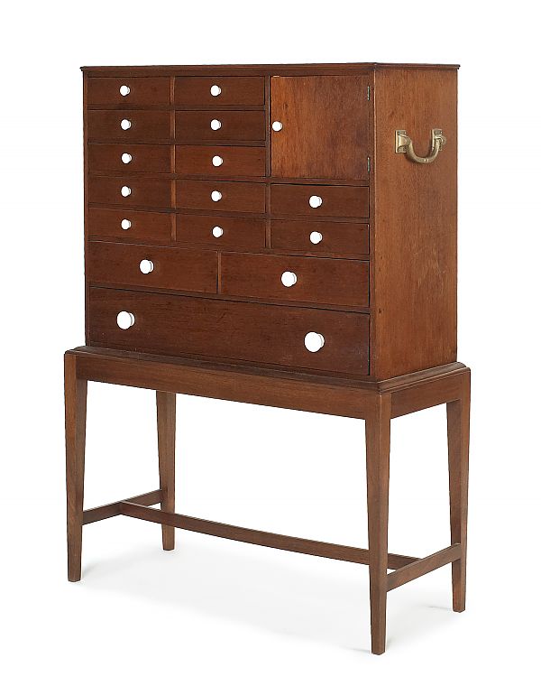 Mahogany specimen cabinet 19th c.