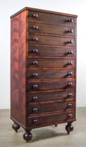 MAHOGANY SPECIMEN CABINETMahog