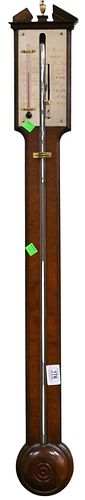 MAHOGANY STICK BAROMETERMahogany