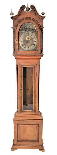 MAHOGANY TALL CASE CLOCKMahogany