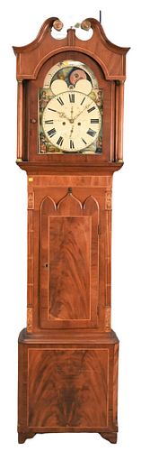 MAHOGANY TALL CASE CLOCKMahogany