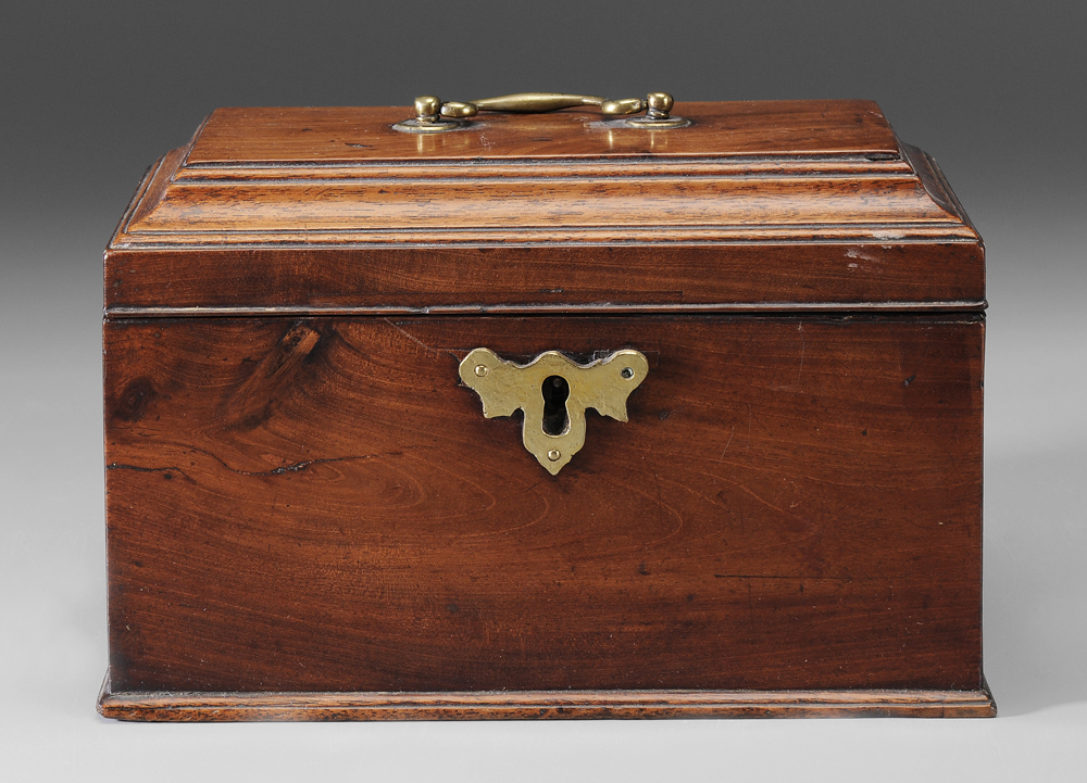 Mahogany Tea Box English, late 18th