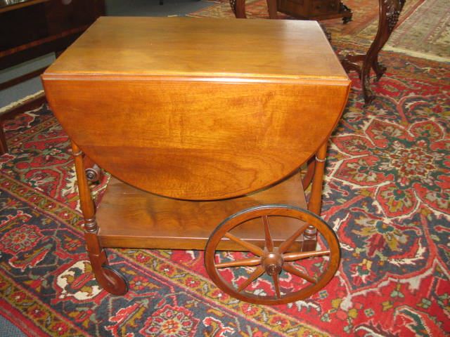 Mahogany Tea Cart drop sides &