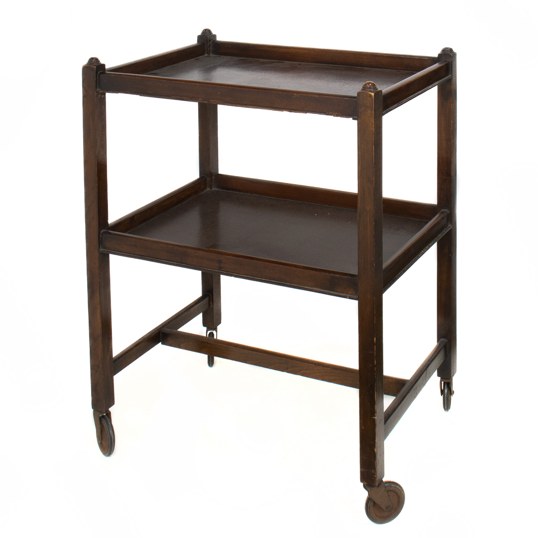 MAHOGANY TEA CART Mahogany tea