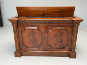 MAHOGANY TELEVISION CABINET BY