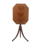 MAHOGANY TILT-TOP CANDLESTAND