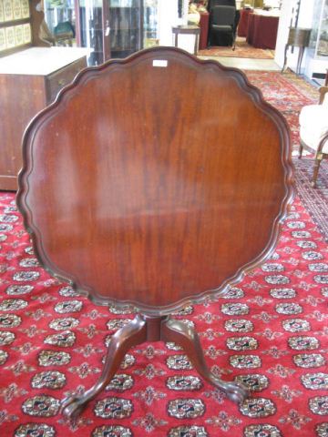 Mahogany Tilt-Top Table pie crust