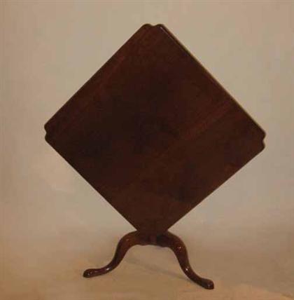 Mahogany tilt-top tea table    late