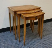 MAHOGANY TOOLED LEATHER INSET