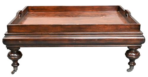 MAHOGANY TRAY TOP COFFEE