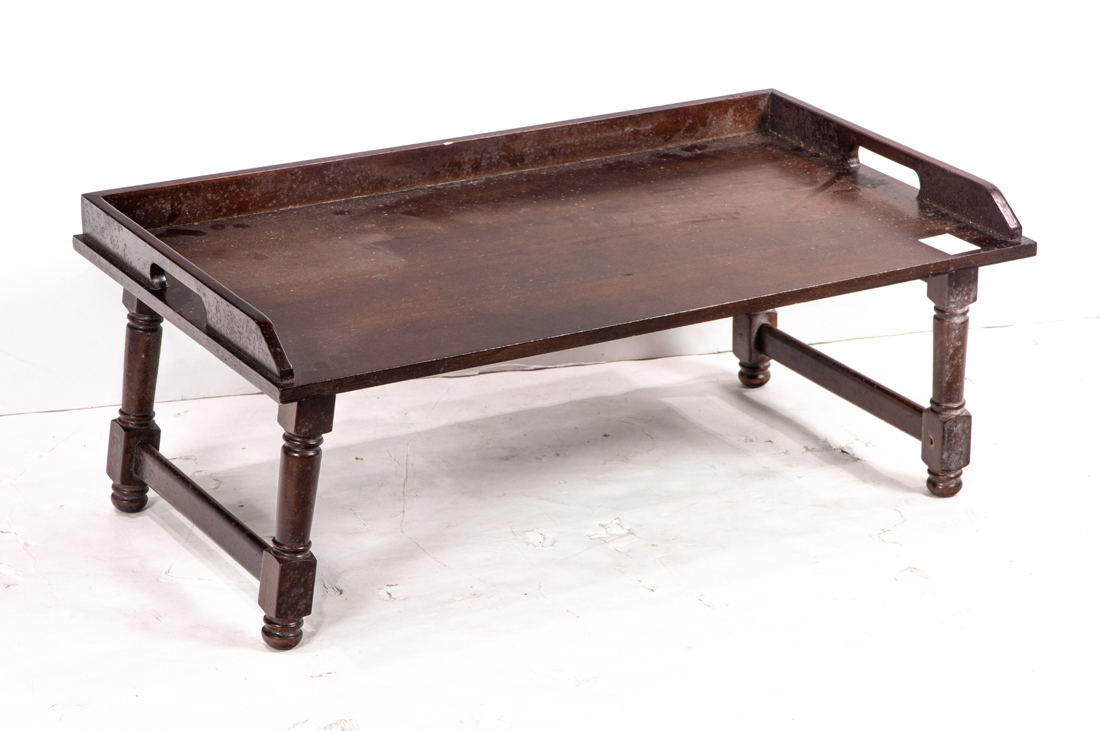 MAHOGANY TRAY WITH HANDLES Mahogany