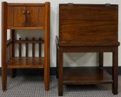 MAHOGANY TUB FILE ON STAND AND