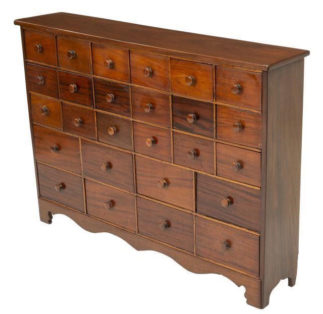 MAHOGANY TWENTY-SIX DRAWER