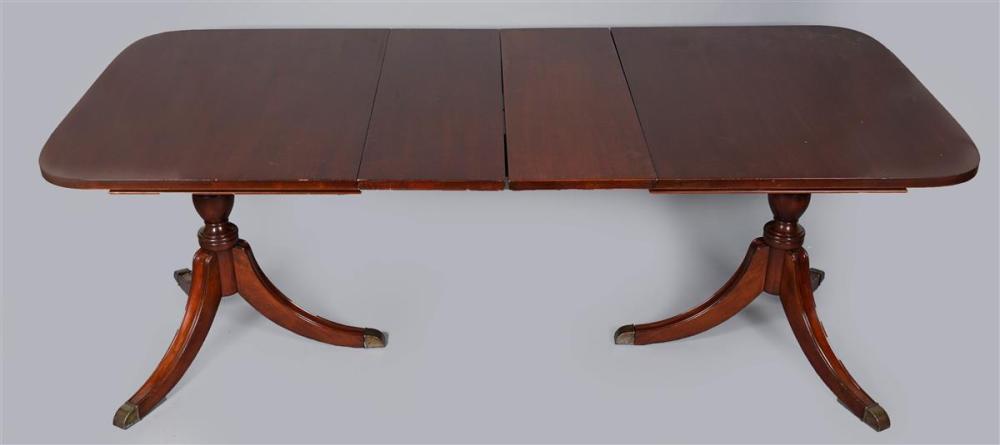 MAHOGANY TWO PEDESTAL DINING