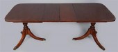 MAHOGANY TWO PEDESTAL DINING T