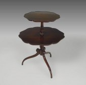 MAHOGANY TWO TIER SPIDER LEG T