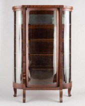 MAHOGANY VENEERED DISPLAY CABI