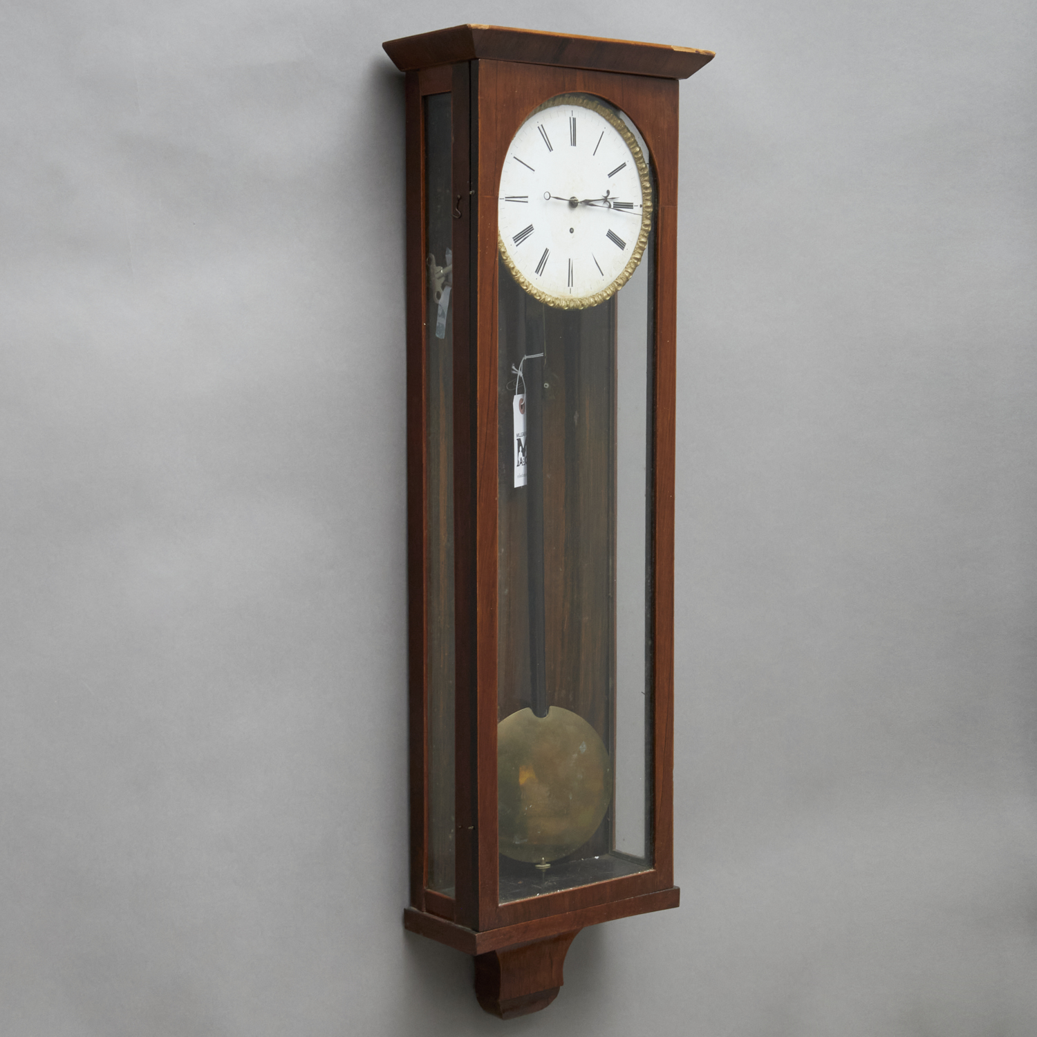 MAHOGANY WALL REGULATOR CLOCK