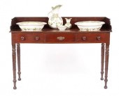 MAHOGANY WASHSTAND WITH DOULTO