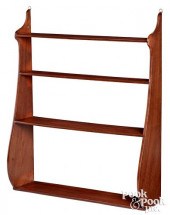 MAHOGANY WHALE TAIL HANGING SH