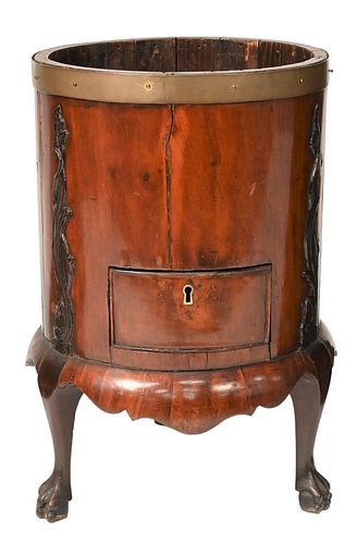 MAHOGANY WINE COOLER, HAVING