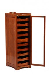 MAHOGANY YACHT DOCUMENT CABINE