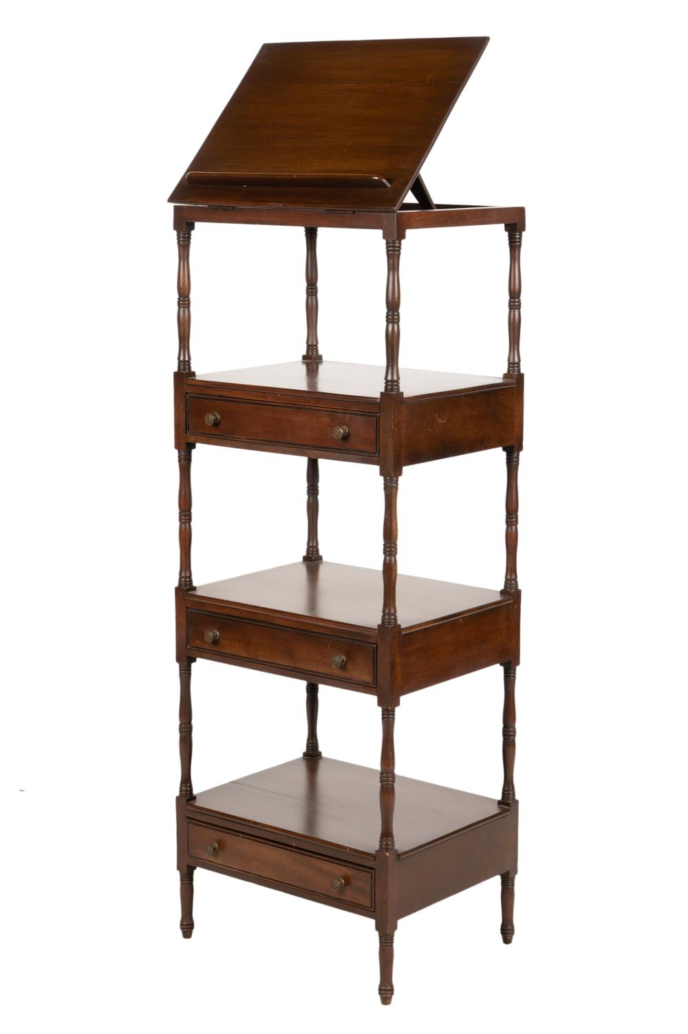MAHOGNY ETAGERE / READING