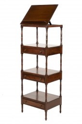 MAHOGNY ETAGERE / READING STAN
