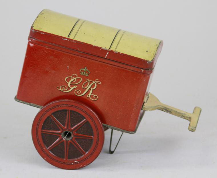MAIL CART BISCUIT TIN England