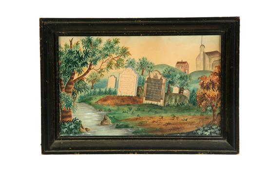 MAINE MOURNING PAINTING.  Goodwin