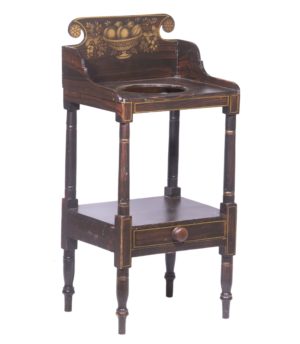 MAINE PAINTED WASHSTAND 19th c.