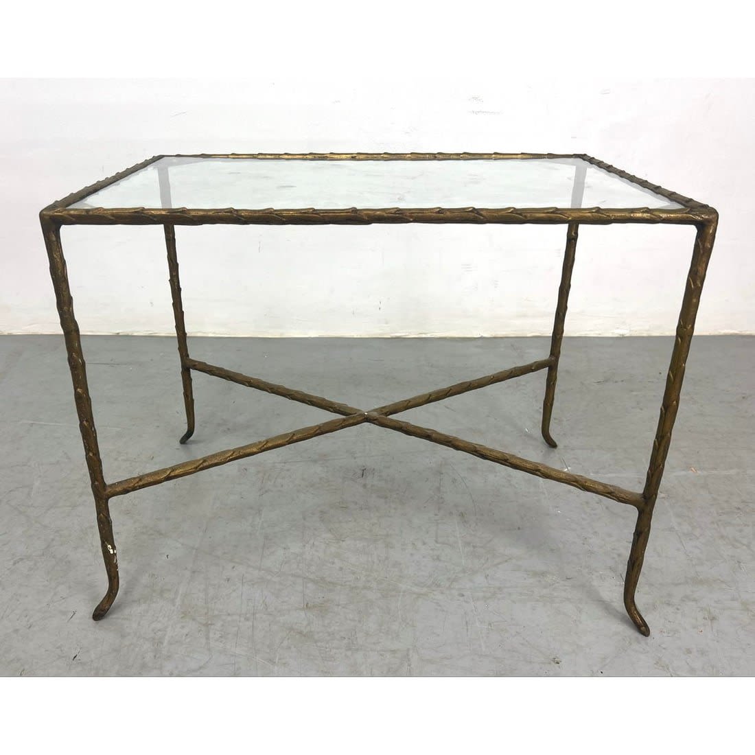 MAISON BAGUES attributed Brass Faux