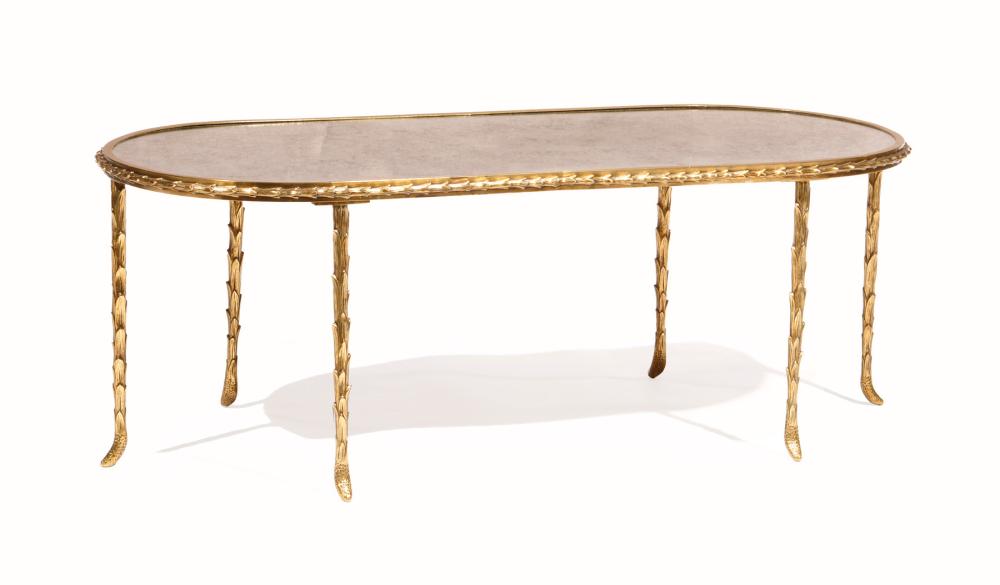 MAISON BAGUES MIRRORED, GILT BRONZE