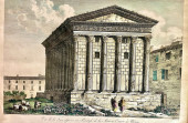 MAISON CARREE FRENCH ENGRAVING