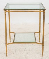 MAISON JANSEN GILT METAL SIDE