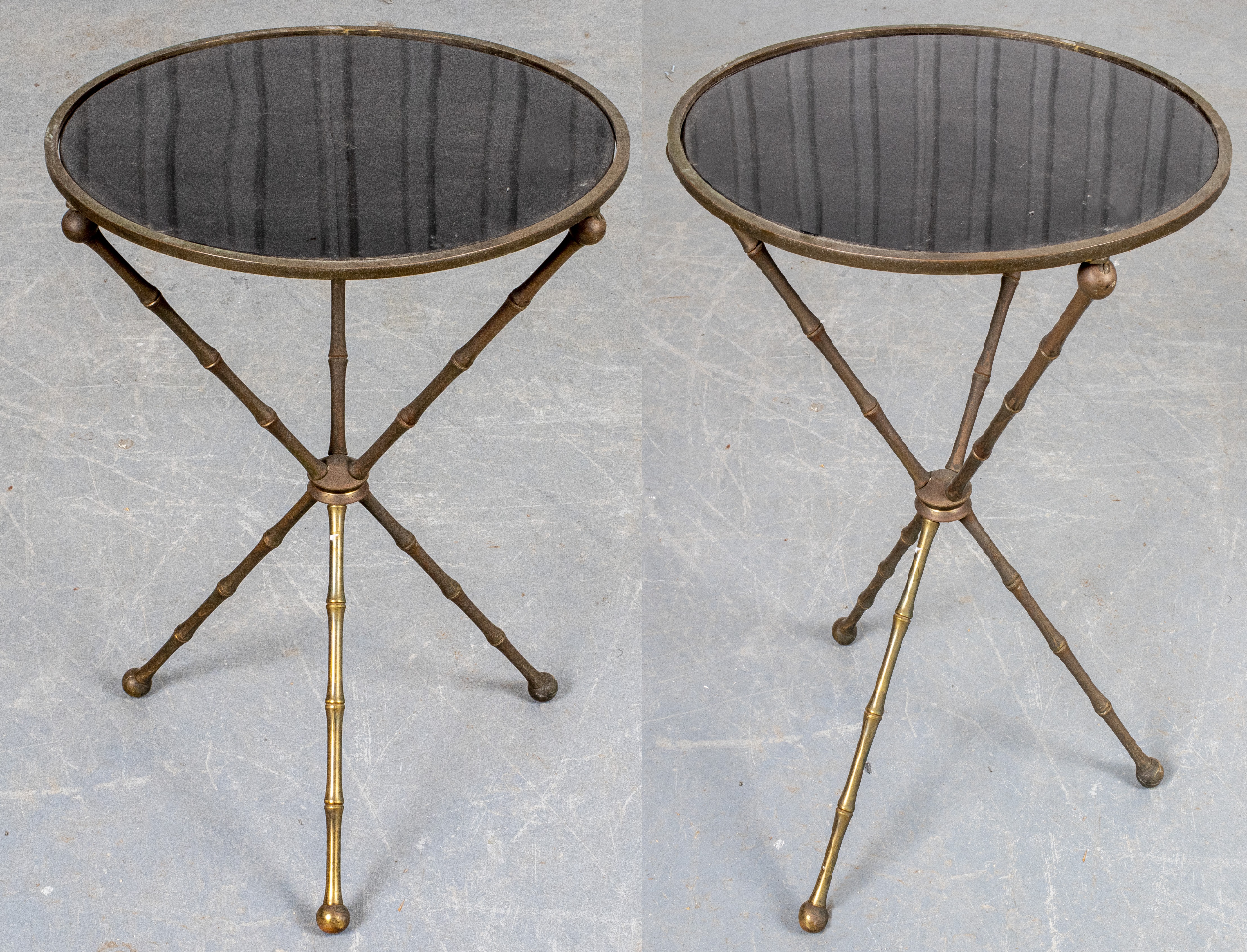 MAISON JANSEN STYLE SIDE TABLES,