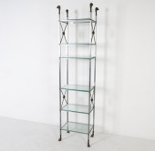 MAISON JANSEN STYLE STEEL & BR