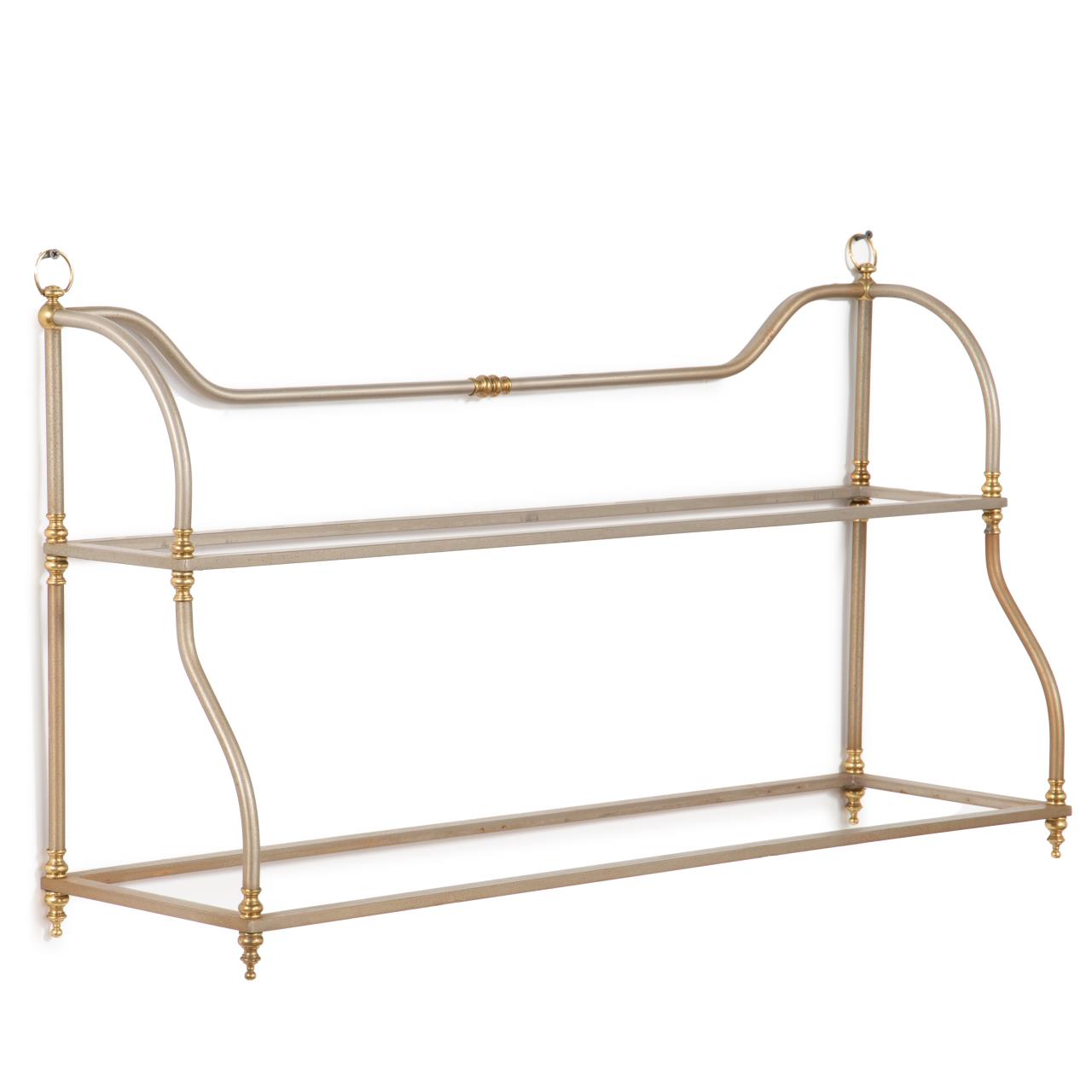MAISON JANSEN STYLE STEEL & BRASS