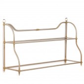 MAISON JANSEN STYLE STEEL & BR