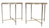 MAISON JANSEN STYLE STEEL & BR