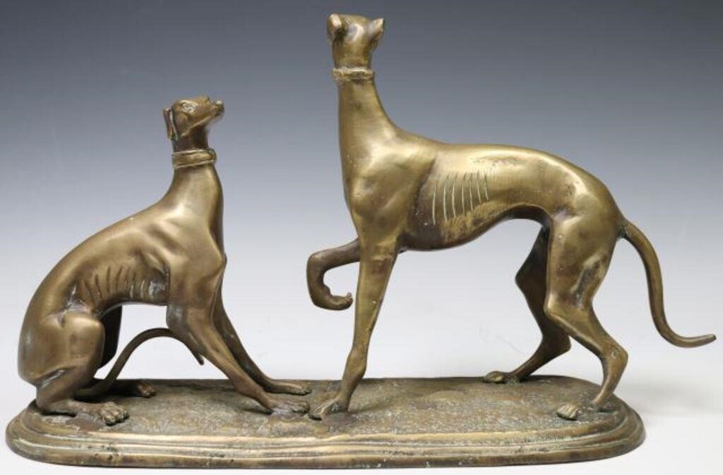 MAITLAND-SMITH BRONZE DOGS