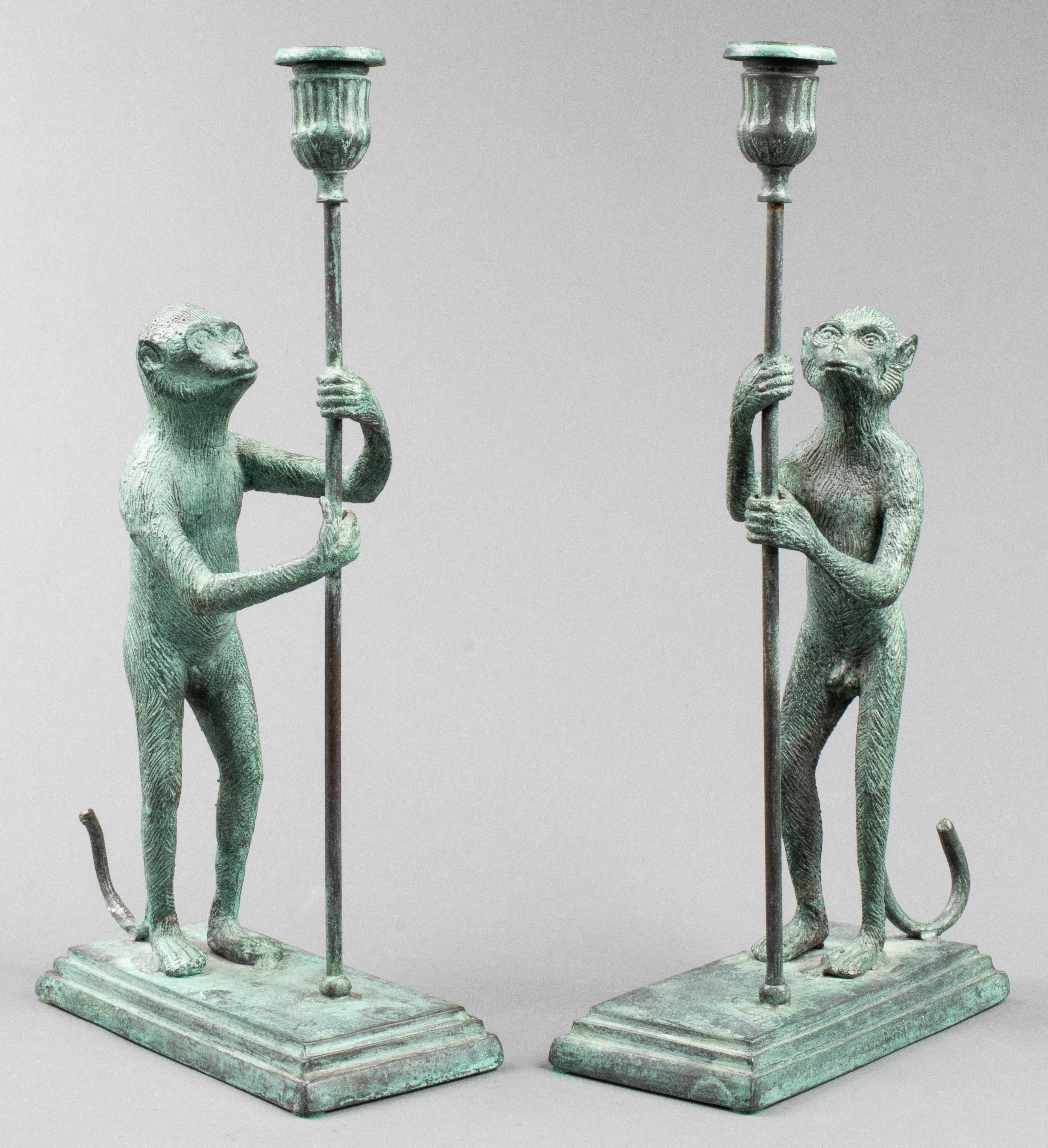 MAITLAND-SMITH BRONZE MONKEY CANDLE