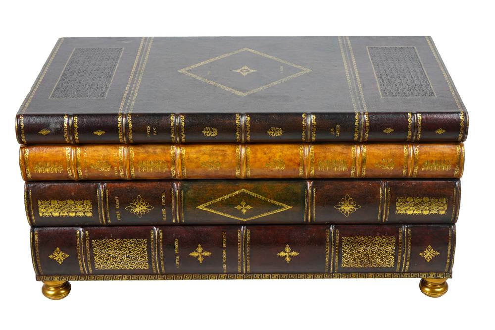 MAITLAND SMITH FAUX BOOK CHEST /