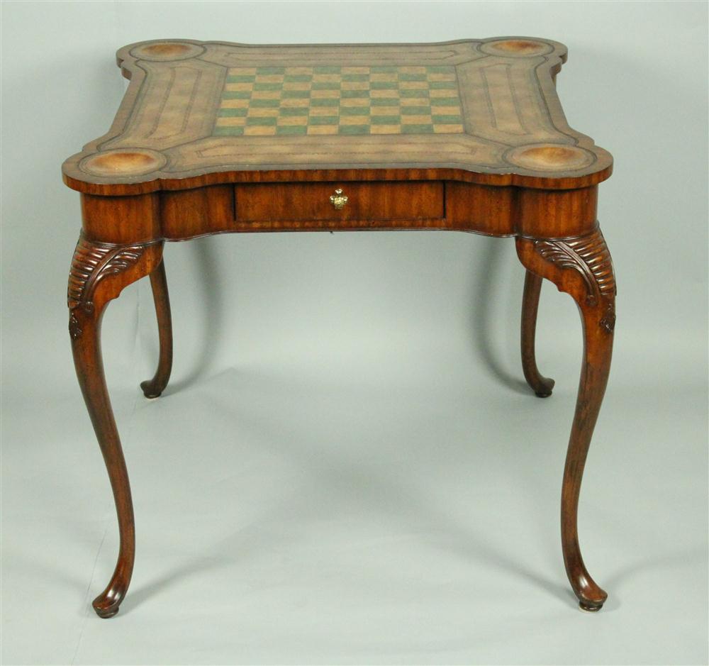 MAITLAND SMITH MAHOGANY GAMES TABLE