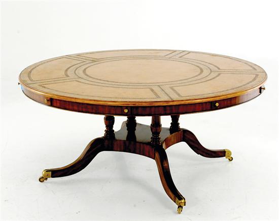 Maitland Smith mahogany jupes table