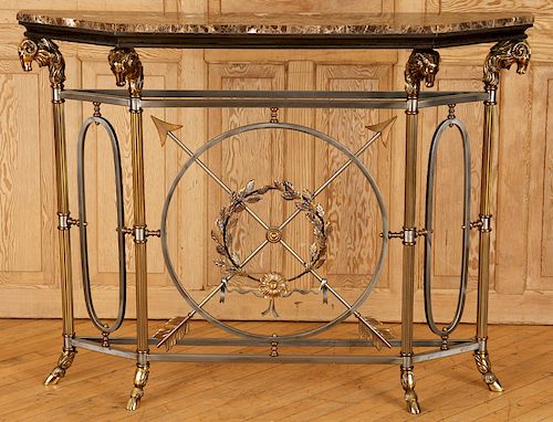 MAITLAND SMITH MARBLE TOP STEEL