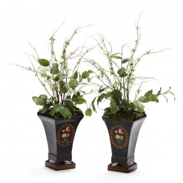 MAITLAND SMITH, PAIR OF TOLEWARE